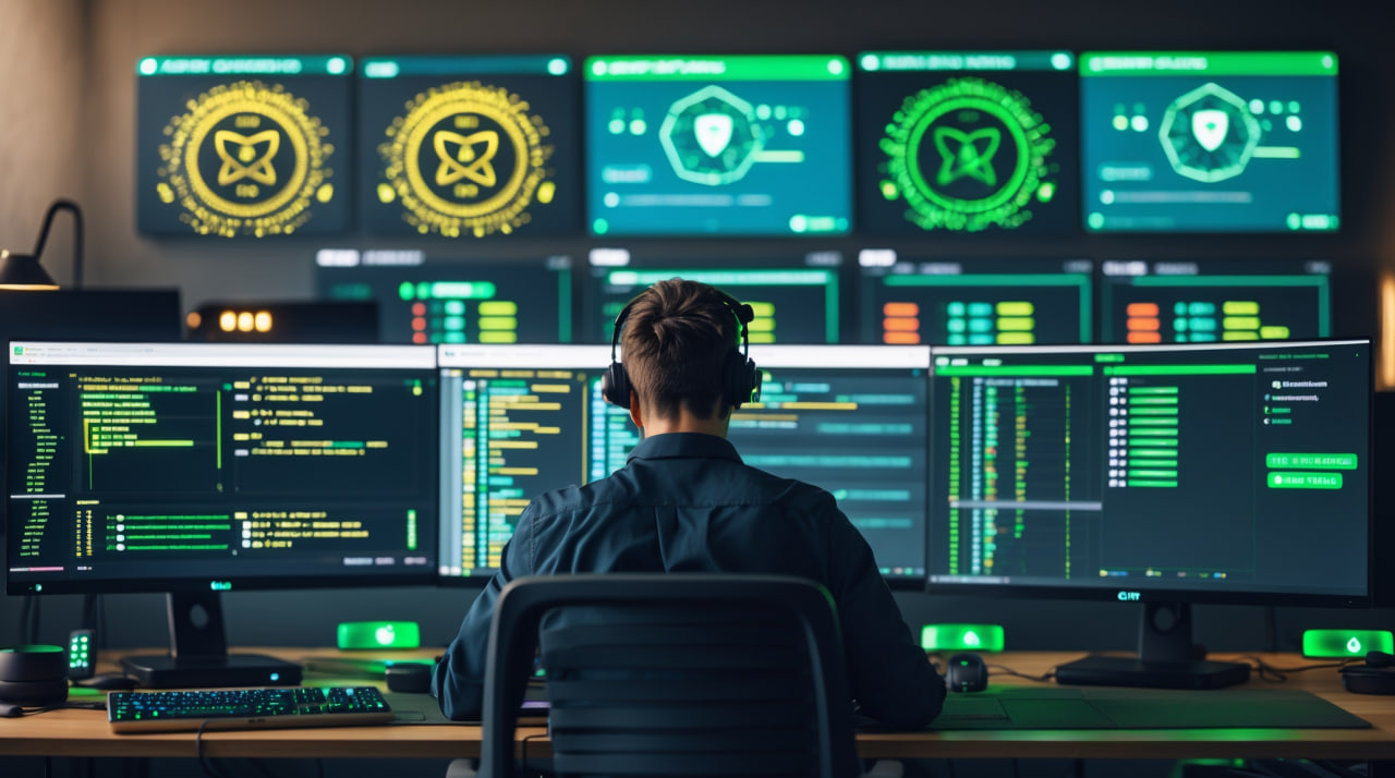 DevSecOps инженер настраивает автоматизацию безопасности в CI/CD пайплайне